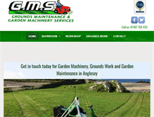 Tablet Screenshot of gmsgardenmachineryservices.co.uk